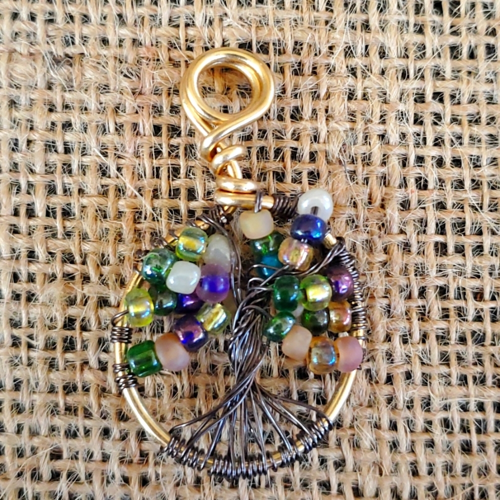 Handmade tree of life pendant